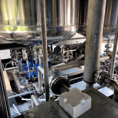 氣動切斷閥-物料容器應用現場